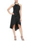 ფოტო #1 პროდუქტის Women's Halter-Neck Ruffled Midi Dress