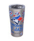 Фото #2 товара Toronto Blue Jays 20 Oz All Over Stainless Steel Tumbler with Slider Lid