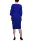 ფოტო #2 პროდუქტის Women's 3/4 Imitation Pearl Detail Petal Sleeve Dress