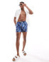 Фото #1 товара ONLY & SONS swim short in abstract blue print