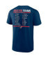 Men's Navy, White Houston Texans Two-Pack 2023 Schedule T-shirt Combo Set