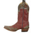 Фото #7 товара Justin Boots Vera Red Snip Toe Cowboy Womens Red Casual Boots L4454