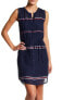 Lucky Brand 241246 Womens Sleeveless Stripe Shirt Dress Navy/Multi Size X-Small