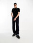 Фото #4 товара Fred Perry twin tipped logo polo in black