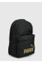 Phase Backpack Puma Black-Golden Lo Siyah Unısex Sırt Çantası 07994303