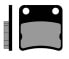 BRENTA MOTO 3132 Rear Organic Brake Pads