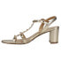 Фото #3 товара VANELi Midge Metallic Studded Strappy Womens Gold Dress Sandals 311761