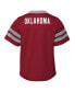 Фото #3 товара Baby Boys and Girls Crimson Oklahoma Sooners Two-Piece Red Zone Jersey and Pants Set