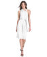 ფოტო #1 პროდუქტის Women's Belted Sheath Dress