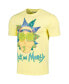 Men's Yellow Rick And Morty Graphic T-shirt