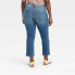 Women's High-Rise Slim Straight Fit Cropped Jeans - Universal Thread Medium