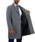 Фото #4 товара Men's Barge Classic Fit Wool/Cashmere Blend Solid Overcoat