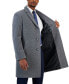 Men's Barge Classic Fit Wool/Cashmere Blend Solid Overcoat