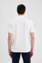 Erkek T-Shirt Beyaz C1293AX/WT34