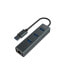 Фото #2 товара Savio AK-57 USB-A - 3 x HUB with RJ-45 Gigabit Ethernet adapter 5000 Mbit/s - Adapter - Digital