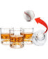 Фото #2 товара Baseball Whiskey Glasses, Set of 4
