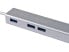 Фото #10 товара Equip USB-C to 3-port USB 3.0 Hubs with Gigabit adapter - USB 3.2 Gen 1 (3.1 Gen 1) Type-C - Silver - USB 3.2 Gen 1 (3.1 Gen 1) Type-A - WLAN - Aluminium - 22 mm - 15 mm