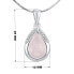Silver pendant with natural Rosewood JST13327RQP