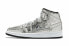 Кроссовки Nike Air Jordan 1 Mid SE Disco Metallic Silver (W) (Серебристый)