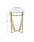 Iron Contemporary Accent Table