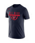 Фото #3 товара Men's Navy Ole Miss Rebels Basketball Drop Legend Performance T-shirt