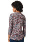 ფოტო #2 პროდუქტის Women's Printed Moss Crepe 3/4-Sleeve Top