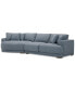 Фото #1 товара Vasher 135" 2-Pc. Fabric Sectional with Cuddler, Created for Macy's