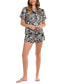 ფოტო #1 პროდუქტის Women's 2-Pc. Rylie Printed Satin Pajamas Set