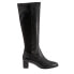 Фото #1 товара Trotters Kirby Wide Calf T2067-001 Womens Black Extra Wide Knee High Boots 8