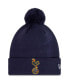 Фото #1 товара Men's Navy Tottenham Hotspur Iridescent Cuffed Knit Hat with Pom