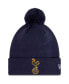 ფოტო #1 პროდუქტის Men's Navy Tottenham Hotspur Iridescent Cuffed Knit Hat with Pom