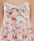 Juniors' Floral Print Sleeveless Fit & Flare Dress