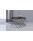 Valora Coffee Table in Champagne & Black Glass