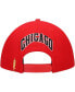 ფოტო #2 პროდუქტის Men's Red Chicago Bulls Wordmark Logo Snapback Hat