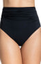 Profile by Gottex Women's Tutti Frutti Ruched Bikini Bottoms Black Size 12
