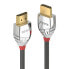 Фото #1 товара Lindy 5m High Speed HDMI Cable - Cromo Line - 5 m - HDMI Type A (Standard) - HDMI Type A (Standard) - 4096 x 2160 pixels - 18 Gbit/s - Grey - Silver