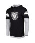Фото #3 товара Men's Black Las Vegas Raiders Long Sleeve Hoodie T-shirt