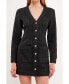 ფოტო #1 პროდუქტის Women's Textured Button Down Dress