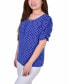 ფოტო #3 პროდუქტის Petite Elbow Cuffed Sleeve Hardware Top