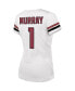 Фото #2 товара Women's Kyler Murray White Distressed Arizona Cardinals Fashion Player Name and Number V-Neck T-shirt