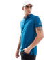 Фото #1 товара Tommy Hilfiger tipped slim polo shirt in turquoise