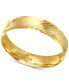 Diagonal Textured Wedding Band in 14k Gold