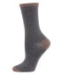Фото #1 товара Tipped Flat knit Cashmere Women's Crew Socks