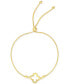 ფოტო #1 პროდუქტის Clover Bolo Bracelet in 10k Gold