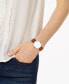 ფოტო #3 პროდუქტის Women's Soho Brown Leather Strap Watch 34mm