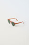 Фото #2 товара Солнцезащитные очки в круглой каучуковой оправе ZARA