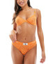 Calvin Klein CK 96 unlined demi bra in orange animal lace