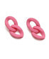 ფოტო #1 პროდუქტის Women's Pink Chain-link Drop Earrings