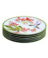 Hummingbirds Set of 6 Salad Plate 9", Service For 6