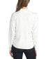 Juniors' Mock Neck Ribbed-Trim Crossover-Hem Sweater